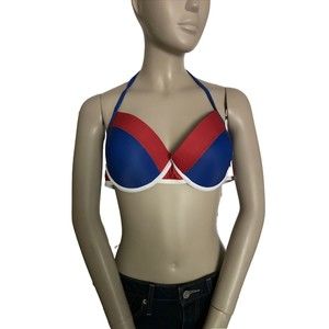 NFL Team Apparel Women's New York Giants Team Logo Swim Suit Bikini Top Size XL